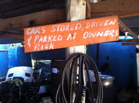 cars stored driven & parked at owners risk by rob rooker gigglingbob