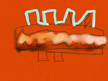 Hotdog by Nyerdet - Medium: iPad, Paper by 53