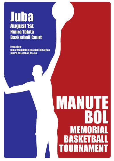 Manute Bol poster tribute south sudan rooker design concept